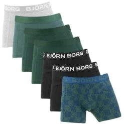 BJØRN BORG Björn Borg Jongens Cotton Stretch 7-pack Boxers Basic Smiley Multi