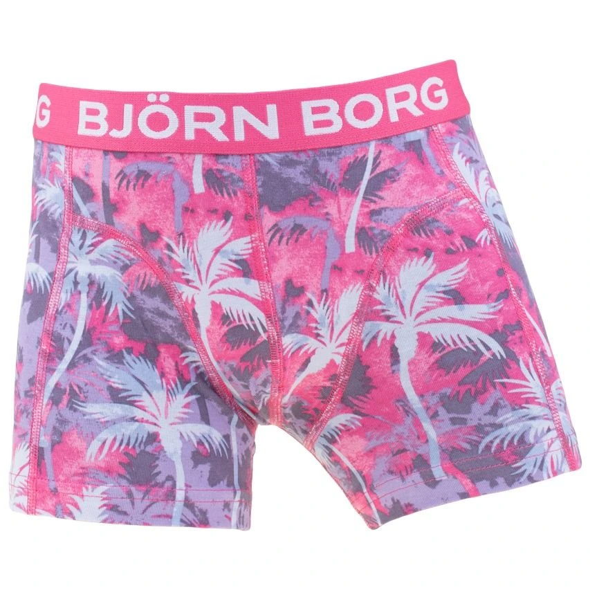 BJØRN BORG Björn Borg Jongens Cotton Stretch 7-pack Boxers Basic Palm Multi 2 BJØRN BORG Björn Borg Jongens Cotton Stretch 7-pack Boxers Basic Palm Multi - Afbeelding 2