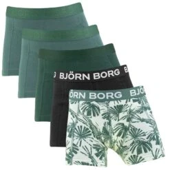 BJØRN BORG Björn Borg Jongens Cotton Stretch 5-pack Boxers Basic Print Multi II