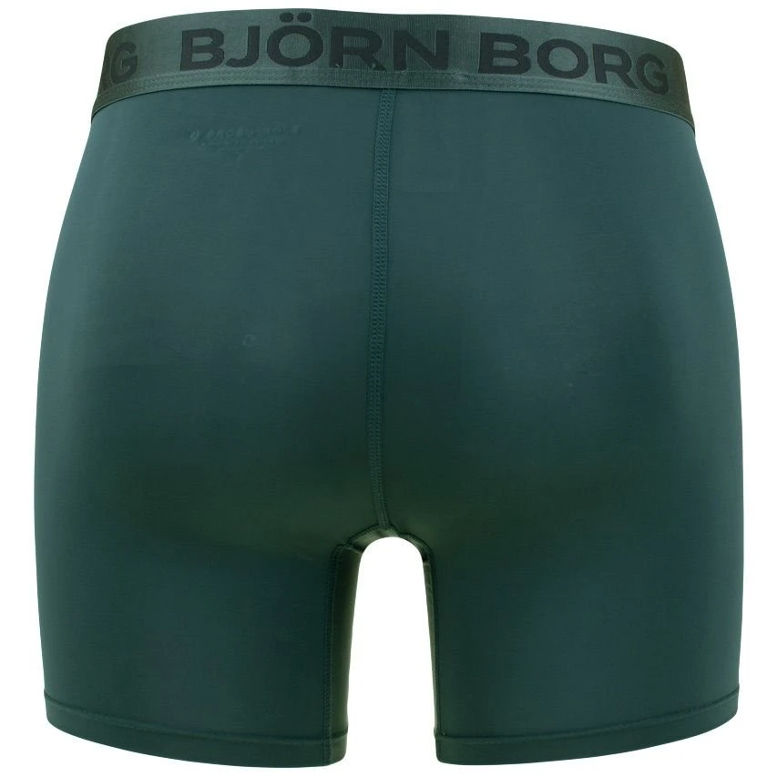 BJØRN BORG Björn Borg Sports 3-pack Microfiber Boxers Basic Print Groen 5 BJØRN BORG Björn Borg Sports 3-pack Microfiber Boxers Basic Print Groen - Afbeelding 5