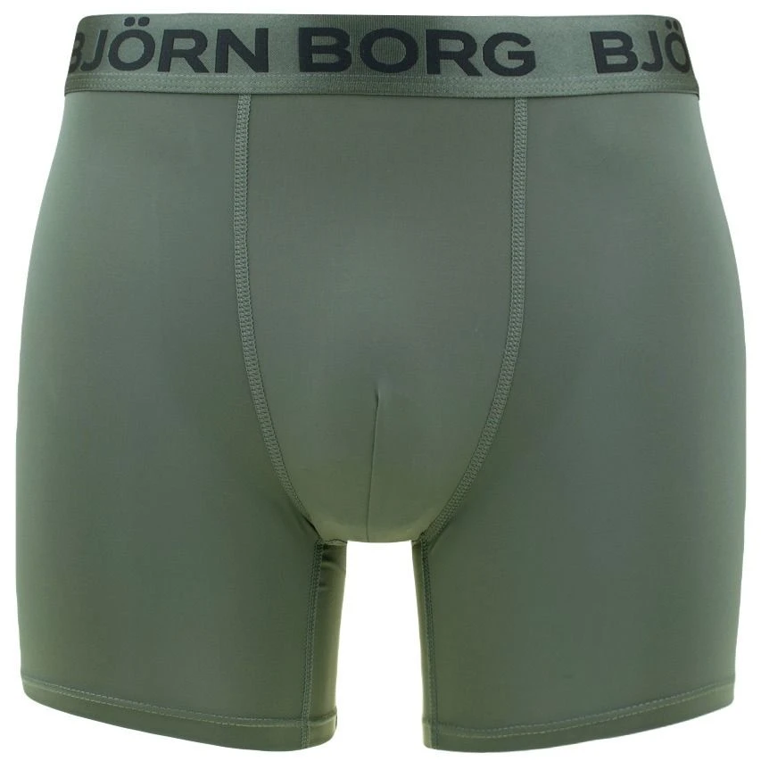 BJØRN BORG Björn Borg Sports 3-pack Microfiber Boxers Basic Print Groen 6 BJØRN BORG Björn Borg Sports 3-pack Microfiber Boxers Basic Print Groen - Afbeelding 6