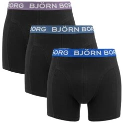 BJØRN BORG Björn Borg Cotton Stretch 3-pack Boxers Basic Combi Zwart III