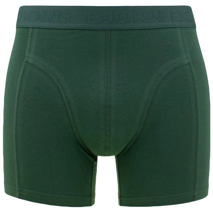 BJØRN BORG Björn Borg Cotton Stretch 3-pack Boxers Basic Print Groen & Zwart III 4 BJØRN BORG Björn Borg Cotton Stretch 3-pack Boxers Basic Print Groen & Zwart III - Afbeelding 4