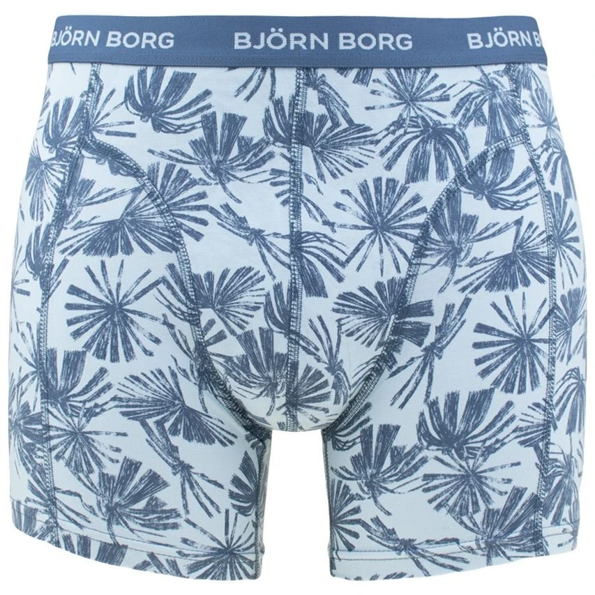 BJØRN BORG Björn Borg Cotton Stretch 3-pack Boxers Basic Print Blauw II 2 BJØRN BORG Björn Borg Cotton Stretch 3-pack Boxers Basic Print Blauw II - Afbeelding 2