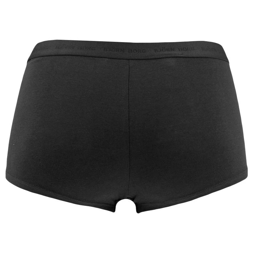 BJØRN BORG Björn Borg Dames Everyday Cotton 3-pack Mini Boxershorts Basic Print Groen & Zwart 5 BJØRN BORG Björn Borg Dames Everyday Cotton 3-pack Mini Boxershorts Basic Print Groen & Zwart - Afbeelding 5