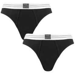 BJØRN BORG Björn Borg Dames Original 2-pack Strings Zwart