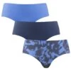 BJØRN BORG Björn Borg Dames Invisible 3-pack Microfiber Hipsters Basic Abstract Blauw