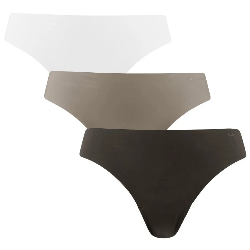 BJØRN BORG Björn Borg Dames Invisible 3-pack Microfiber Strings Basic Multi 1 BJØRN BORG Björn Borg Dames Invisible 3-pack Microfiber Strings Basic Multi