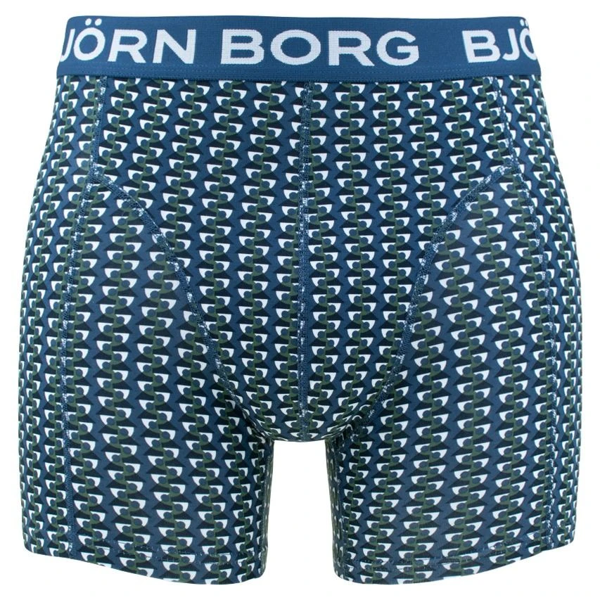 BJØRN BORG Björn Borg Cotton Stretch 5-pack Boxers Basic Print Blauw & Zwart II 2 BJØRN BORG Björn Borg Cotton Stretch 5-pack Boxers Basic Print Blauw & Zwart II - Afbeelding 2