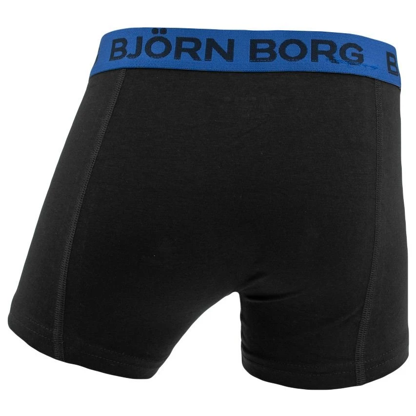 BJØRN BORG Björn Borg Jongens Cotton Stretch 5-pack Boxers Basic Leafs Blauw & Zwart II 5 BJØRN BORG Björn Borg Jongens Cotton Stretch 5-pack Boxers Basic Leafs Blauw & Zwart II - Afbeelding 5