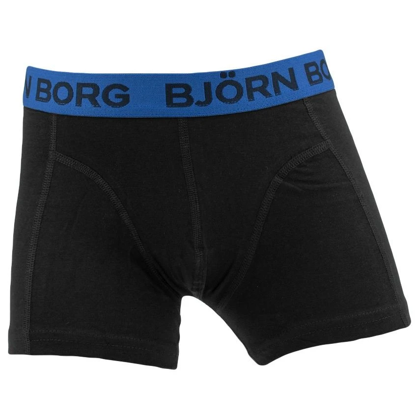 BJØRN BORG Björn Borg Jongens Cotton Stretch 5-pack Boxers Basic Leafs Blauw & Zwart II 4 BJØRN BORG Björn Borg Jongens Cotton Stretch 5-pack Boxers Basic Leafs Blauw & Zwart II - Afbeelding 4