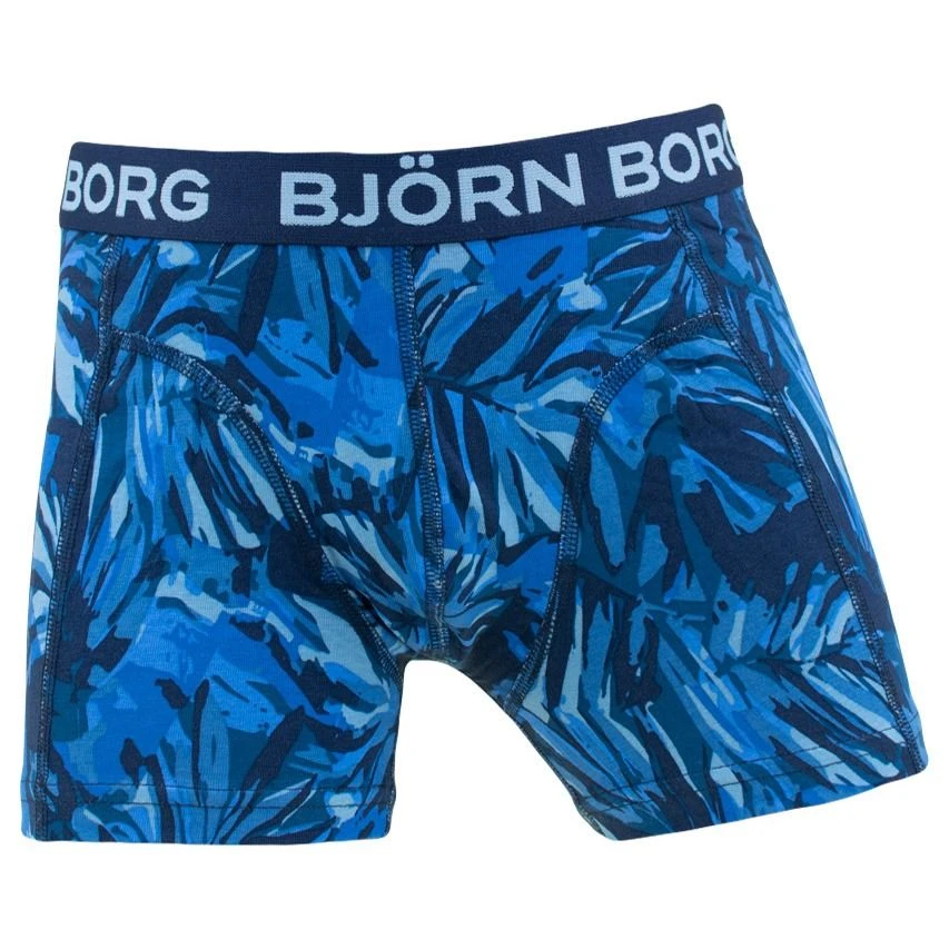 BJØRN BORG Björn Borg Jongens Cotton Stretch 5-pack Boxers Basic Leafs Blauw & Zwart II 2 BJØRN BORG Björn Borg Jongens Cotton Stretch 5-pack Boxers Basic Leafs Blauw & Zwart II - Afbeelding 2