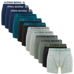 BJØRN BORG Björn Borg Cotton Stretch 12-pack Boxers Basic Print Multi II