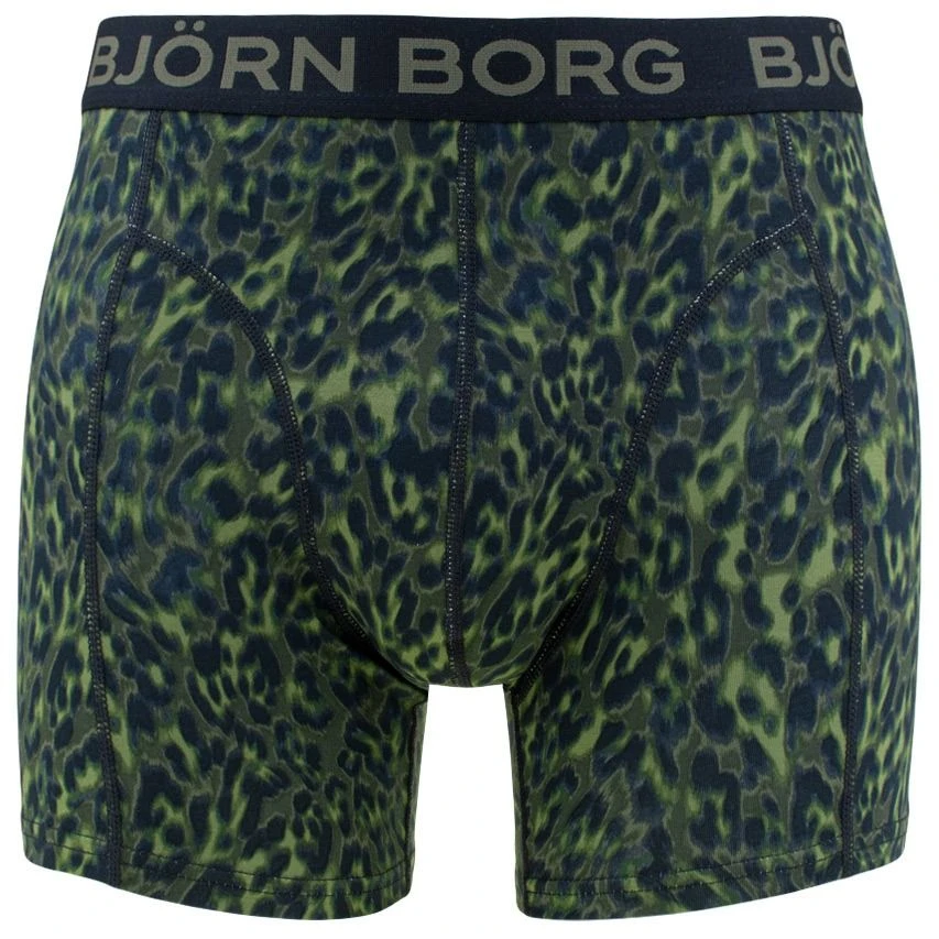 BJØRN BORG Björn Borg Cotton Stretch 3-pack Boxers Animal Groen 2 BJØRN BORG Björn Borg Cotton Stretch 3-pack Boxers Animal Groen - Afbeelding 2