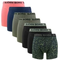BJØRN BORG Björn Borg Cotton Stretch 7-pack Boxers Animal Multi