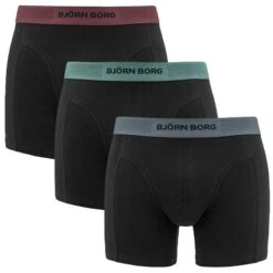 BJØRN BORG Björn Borg Premium Cotton Stretch 3-pack Boxers Combi Zwart II