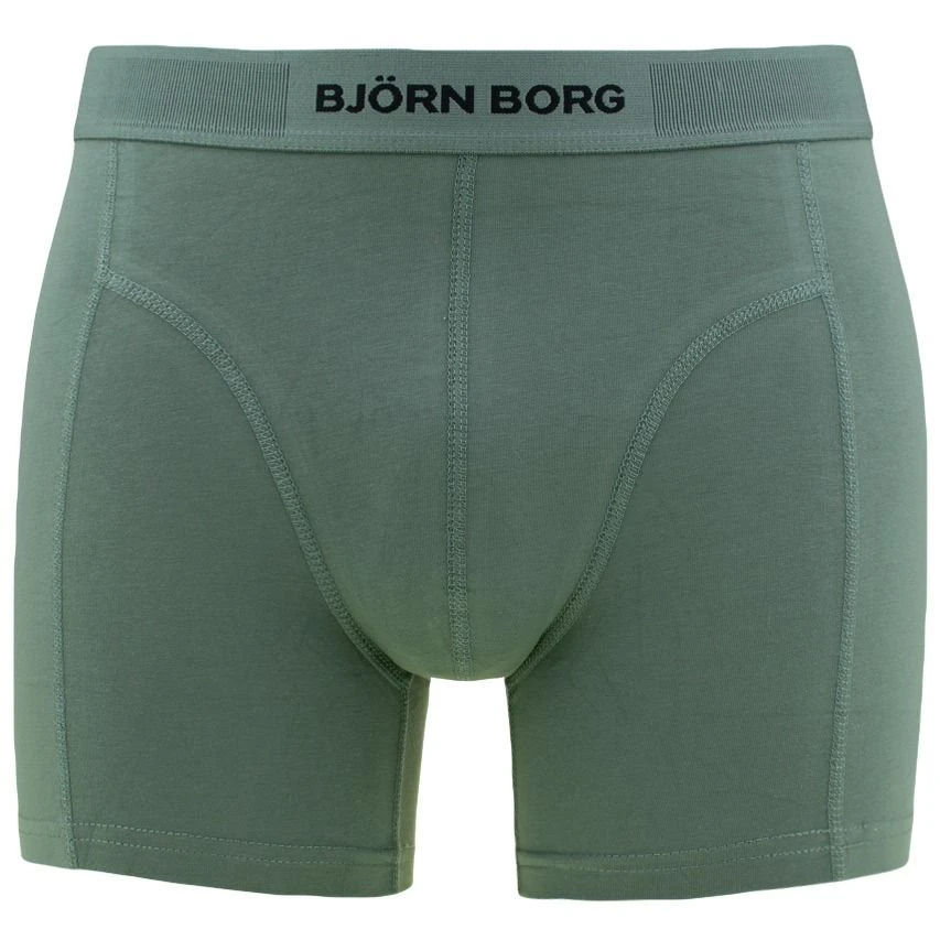 BJØRN BORG Björn Borg Premium Cotton Stretch 3-pack Boxers Cross Groen 4 BJØRN BORG Björn Borg Premium Cotton Stretch 3-pack Boxers Cross Groen - Afbeelding 4