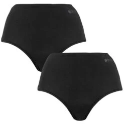 BJØRN BORG Björn Borg Dames Soft Touch 2-pack High Waist Slips Zwart