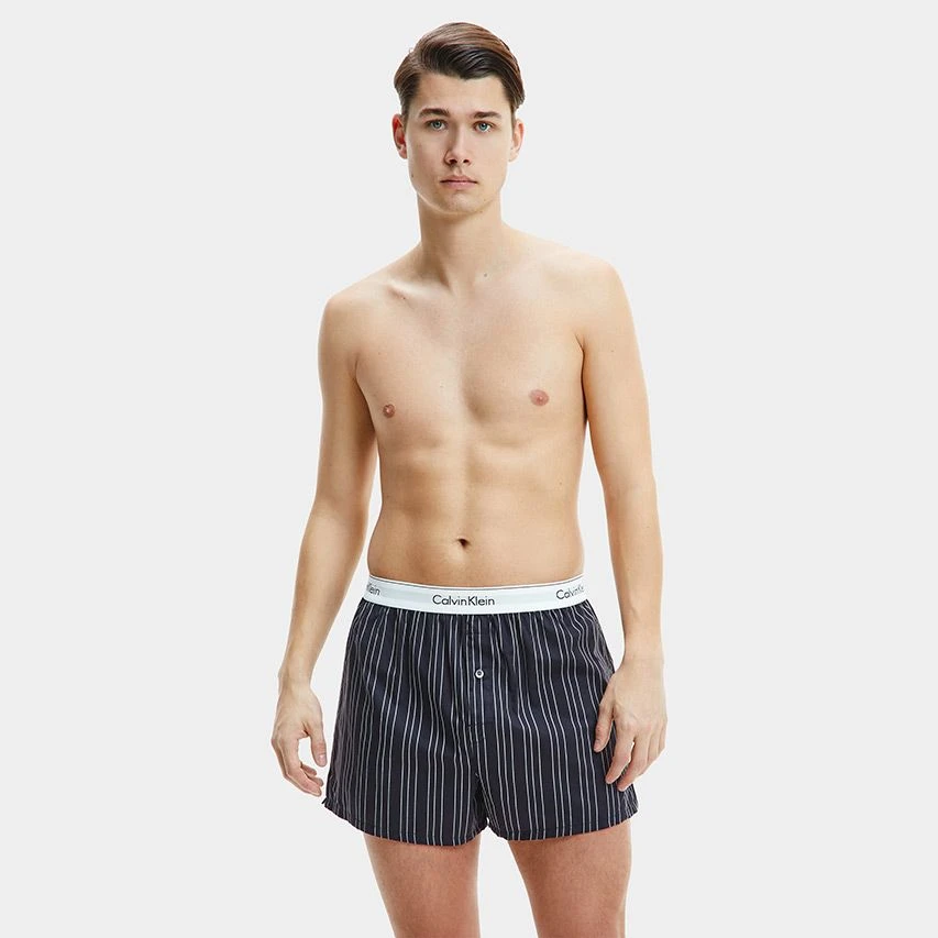 Calvin Klein 2-pack Wijde Boxershorts Stripe & Plaid Multi 2 Calvin Klein 2-pack Wijde Boxershorts Stripe & Plaid Multi - Afbeelding 2