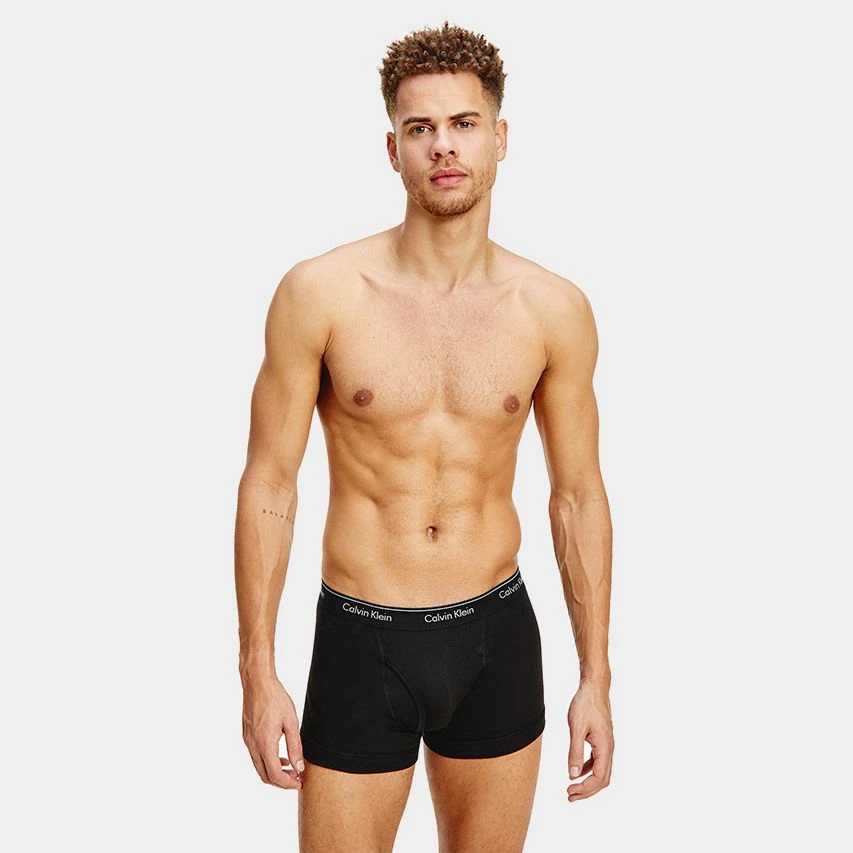 Calvin Klein Classic 3-pack Cotton Trunks With Fly Zwart 2 Calvin Klein Classic 3-pack Cotton Trunks With Fly Zwart - Afbeelding 2