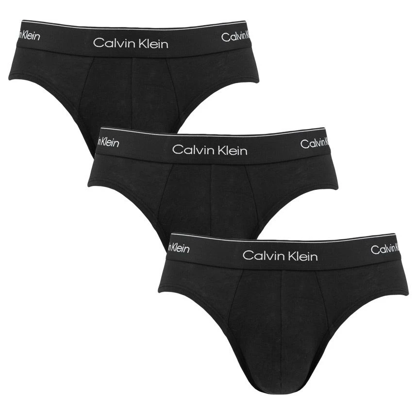 Calvin Klein Modern Cotton 3-pack Herenslips Zwart 1 Calvin Klein Modern Cotton 3-pack Herenslips Zwart