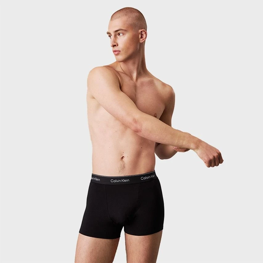 Calvin Klein Icon 3-pack Boxer Trunks Zwart II 2 Calvin Klein Icon 3-pack Boxer Trunks Zwart II - Afbeelding 2