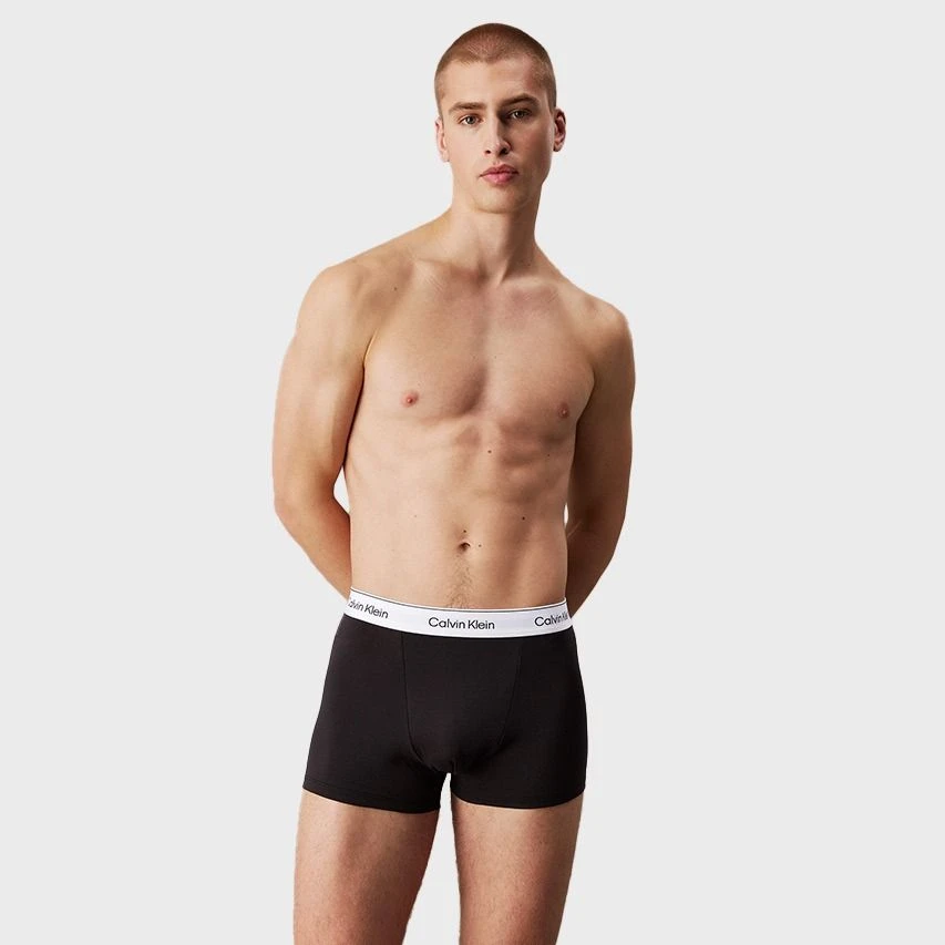 Calvin Klein Icon 3-pack Boxer Trunks Combi Zwart IV 2 Calvin Klein Icon 3-pack Boxer Trunks Combi Zwart IV - Afbeelding 2
