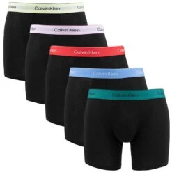 Calvin Klein Icon 5-pack Long Boxers Combi Zwart