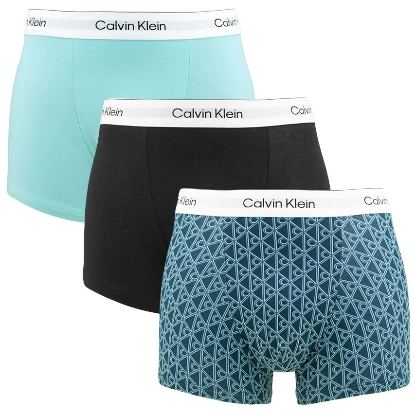 Calvin Klein Icon 3-pack Boxer Trunks Basic All Over Print Multi 1 Calvin Klein Icon 3-pack Boxer Trunks Basic All Over Print Multi