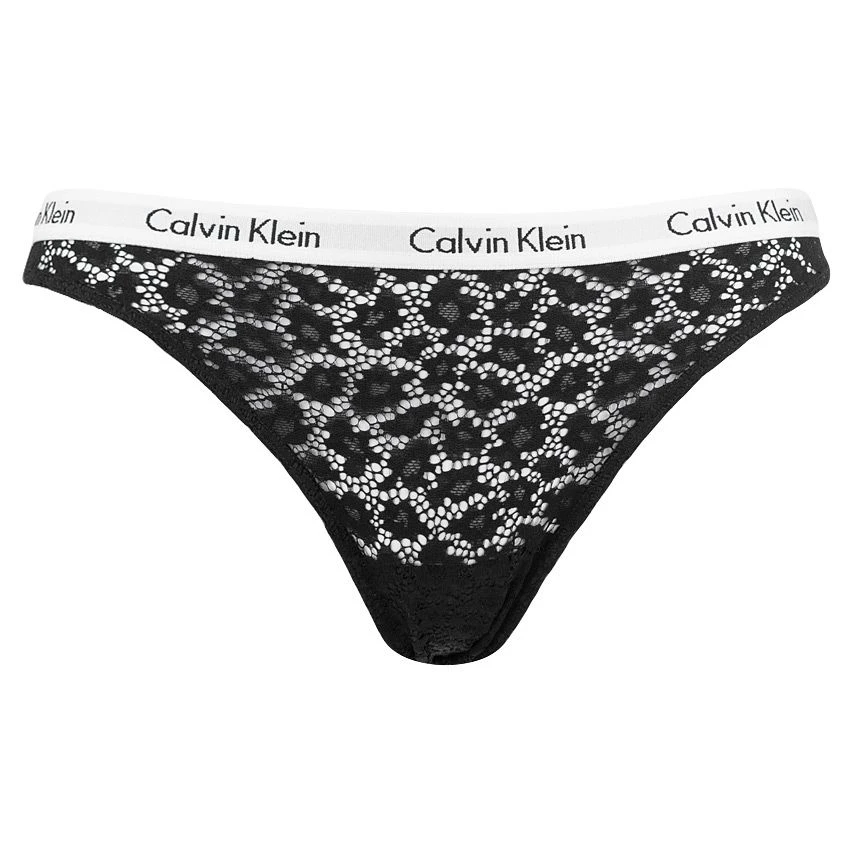 Calvin Klein Dames Microfiber Brazilian Kant Zwart 1 Calvin Klein Dames Microfiber Brazilian Kant Zwart