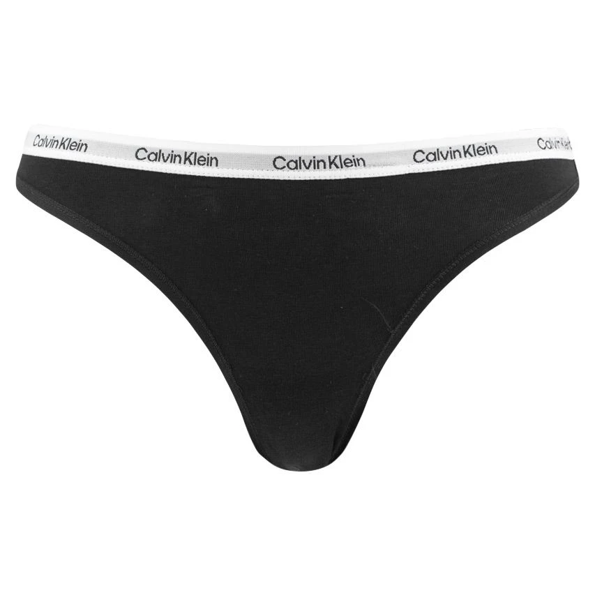 Calvin Klein Dames 5-pack Strings Modern Logo Zwart 2 Calvin Klein Dames 5-pack Strings Modern Logo Zwart - Afbeelding 2