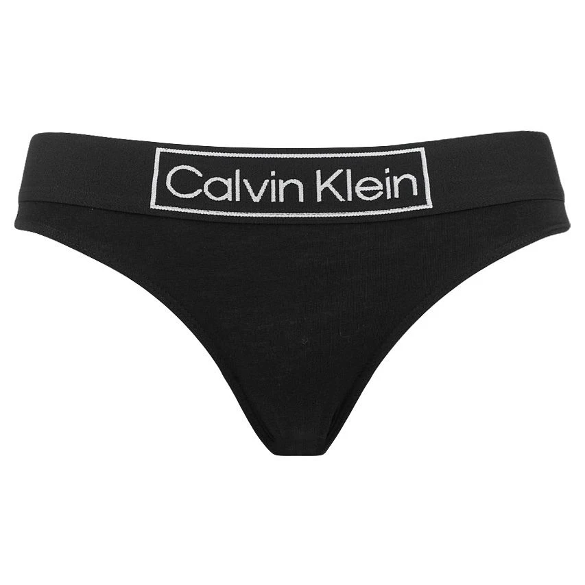Calvin Klein Dames Reimagined Heritaged Unlined Logo Slip Zwart 1 Calvin Klein Dames Reimagined Heritaged Unlined Logo Slip Zwart