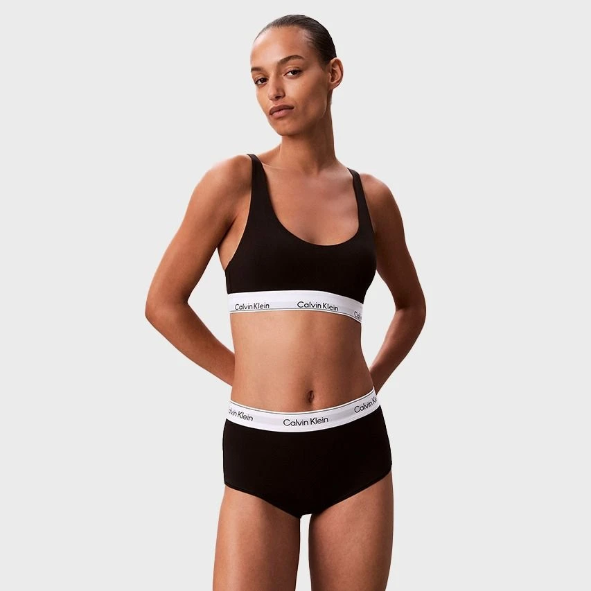 Calvin Klein Dames Icon Cotton Modal Boxershort Zwart 2 Calvin Klein Dames Icon Cotton Modal Boxershort Zwart - Afbeelding 2