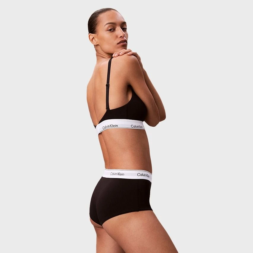 Calvin Klein Dames Icon Cotton Modal Boxershort Zwart 6 Calvin Klein Dames Icon Cotton Modal Boxershort Zwart - Afbeelding 6