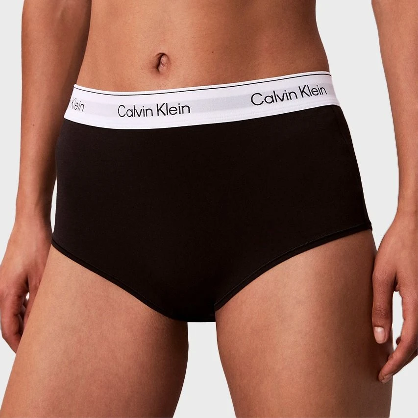 Calvin Klein Dames Icon Cotton Modal Boxershort Zwart 4 Calvin Klein Dames Icon Cotton Modal Boxershort Zwart - Afbeelding 4