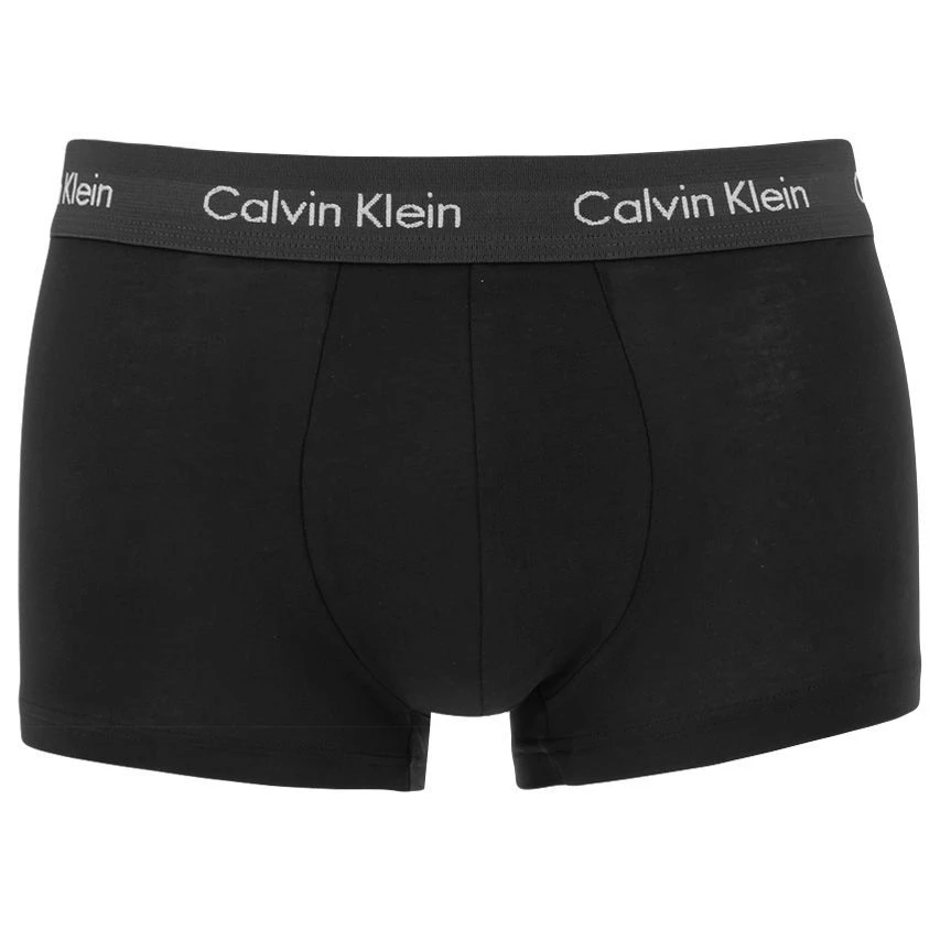 Calvin Klein 3-pack Low Rise Trunks Zwart / Grijs / Logo 6 Calvin Klein 3-pack Low Rise Trunks Zwart / Grijs / Logo - Afbeelding 6