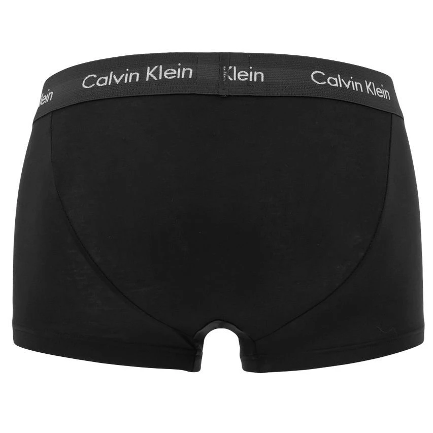 Calvin Klein 3-pack Low Rise Trunks Zwart / Grijs / Logo 7 Calvin Klein 3-pack Low Rise Trunks Zwart / Grijs / Logo - Afbeelding 7