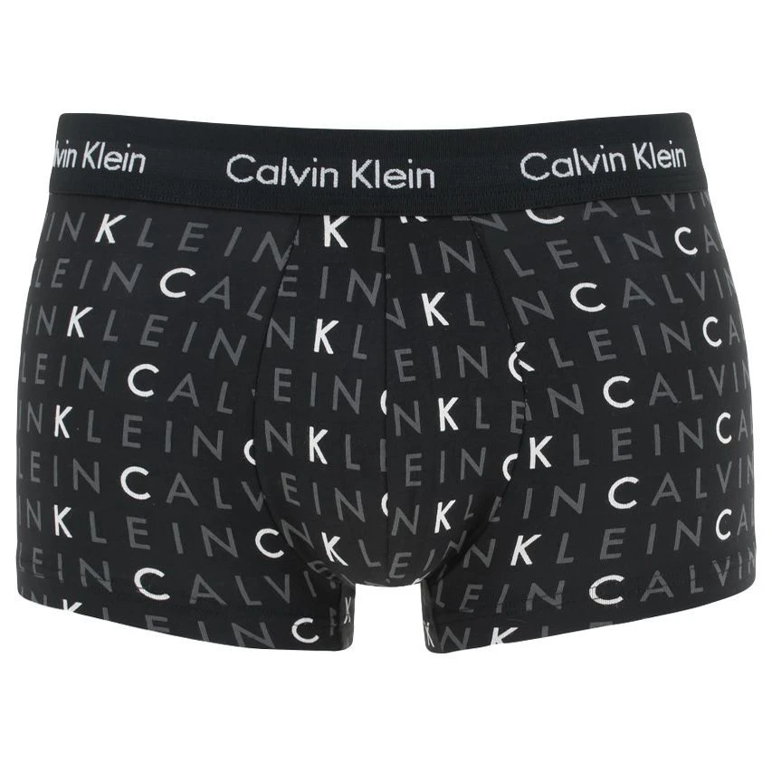 Calvin Klein 3-pack Low Rise Trunks Zwart / Grijs / Logo 2 Calvin Klein 3-pack Low Rise Trunks Zwart / Grijs / Logo - Afbeelding 2