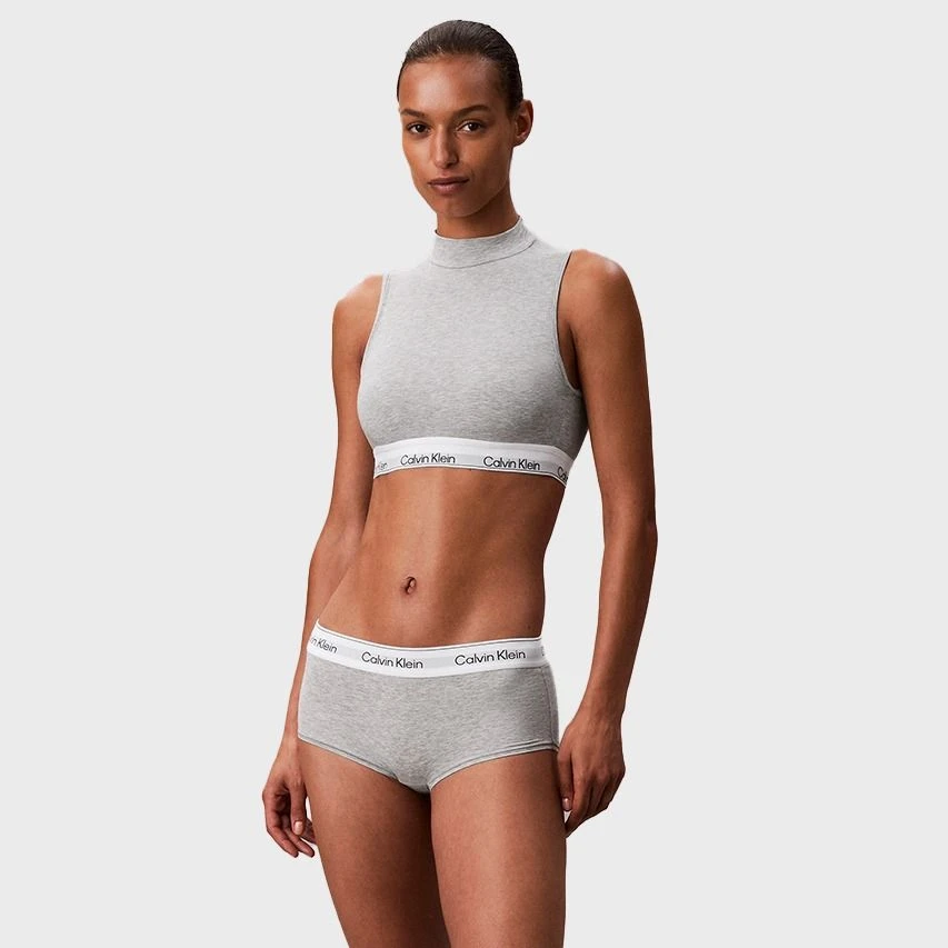 Calvin Klein Dames Icon Cotton Modal Boxershort Grijs 2 Calvin Klein Dames Icon Cotton Modal Boxershort Grijs - Afbeelding 2