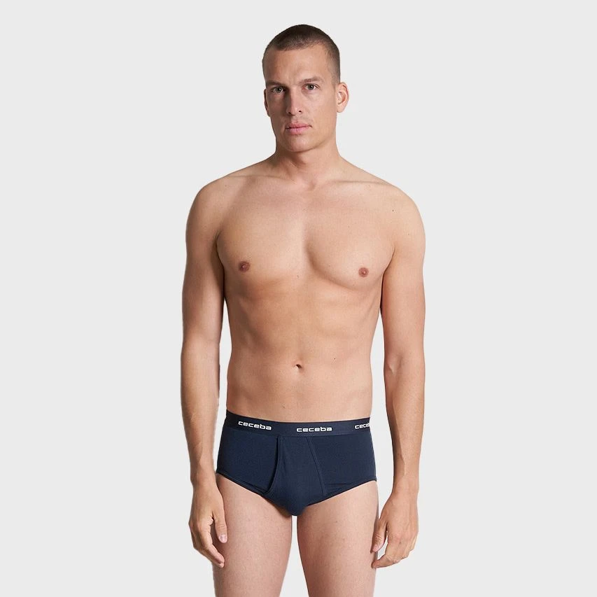 CECEBA 2-pack Herenslips Basic Blauw 2 CECEBA 2-pack Herenslips Basic Blauw - Afbeelding 2