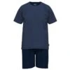 CECEBA Pyjamaset Kort Micro Stripe Blauw