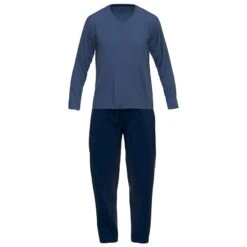 CECEBA Bamboe Pyjamaset Lang Blauw