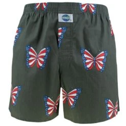 DEAL Wijde Boxershort Butterfly Groen 192277