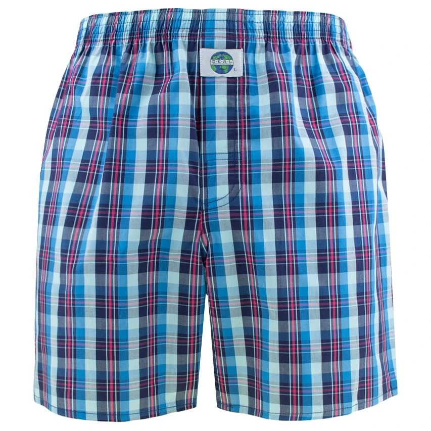 DEAL Wijde Boxershort Check Blauw & Rood 192286 1 DEAL Wijde Boxershort Check Blauw & Rood 192286