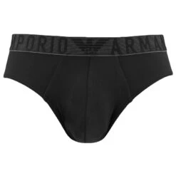 Emporio Armani Microfiber Herenslip Zwart
