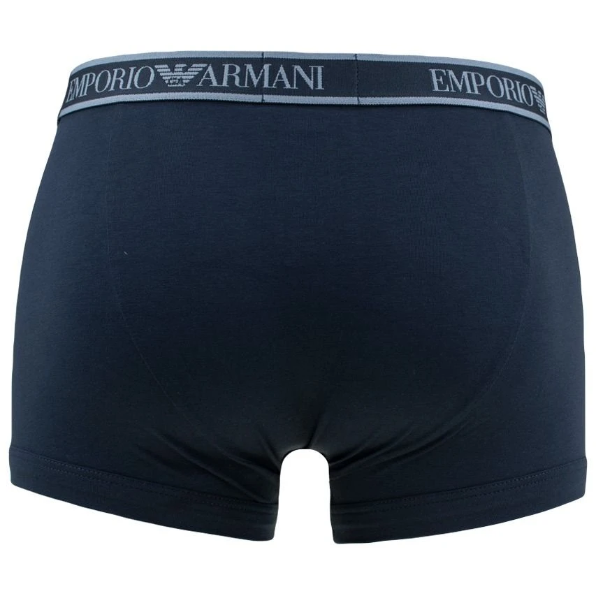 Emporio Armani 3-pack Boxers Logo Blauw 5 Emporio Armani 3-pack Boxers Logo Blauw - Afbeelding 5