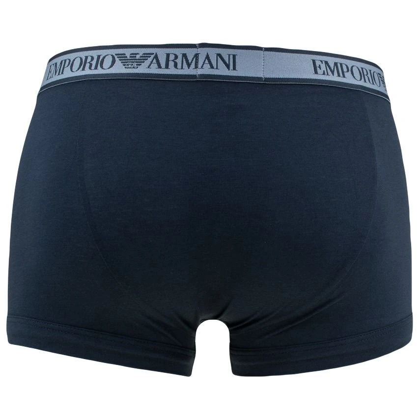 Emporio Armani 3-pack Boxers Logo Blauw 7 Emporio Armani 3-pack Boxers Logo Blauw - Afbeelding 7