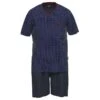 Götzburg Pyjamaset Kort Pocket Diamond Blauw II