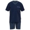 Götzburg Pyjamaset Kort Pocket Dot Blauw