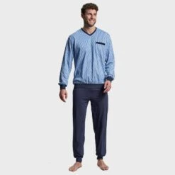 Götzburg Pyjamaset Lang Boord Pocket Mixed Stripe -Boxers Ondergoed Winkel aHR0cHM6Ly93d3cuYm94ZXJzLm5sL21lZGlhL2NhdGFsb2cvcHJvZHVjdC9nL28vZ290emJ1cmdfNDUyMDEzLTQwMDgtMDYyNV8xLmpwZz9zdG9yZT1ib3hlcnNfbmwmaW1hZ2UtdHlwZT1pbWFnZQ